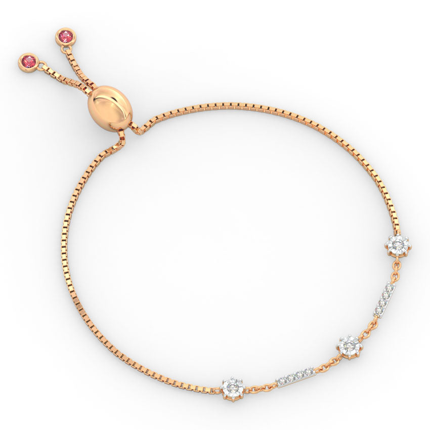 Orb Miracle Plate Diamond Adjustable Bracelet