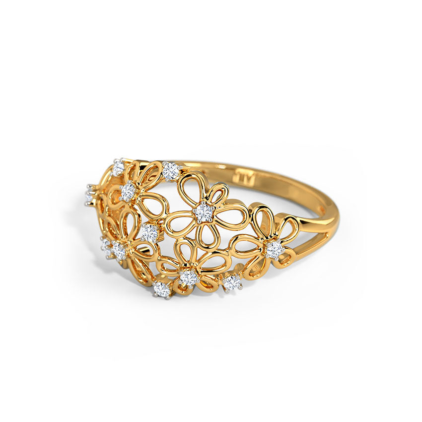 Millie Floral Diamond Band