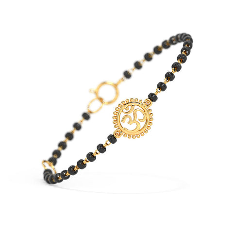 Ornate Om Baby Nazaria Gold Bracelet