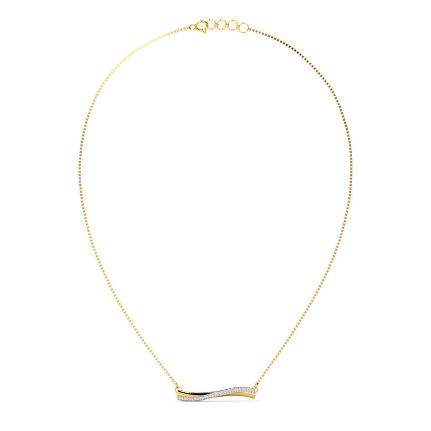 Amias Bar Diamond Necklace