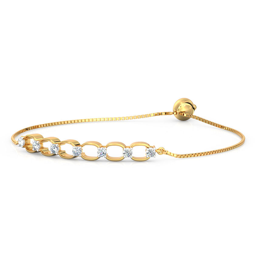 Link Adjustable Diamond Bracelet