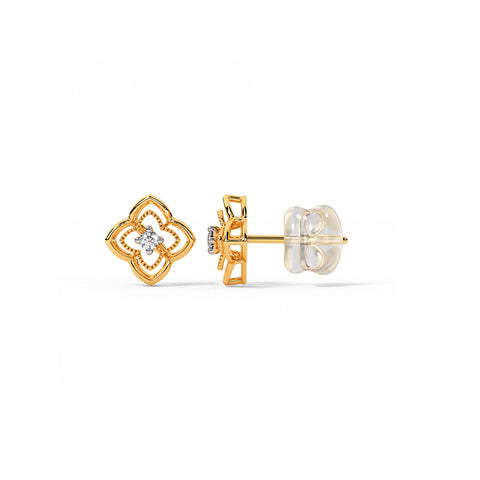 Petite Vine Diamond Stud Earrings