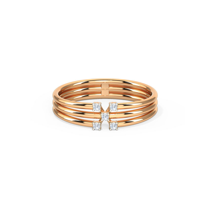 Triune Sparkle Diamond Ring