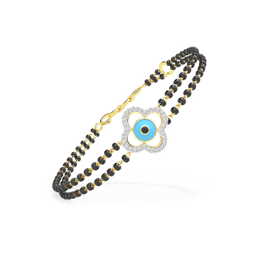 Leena Evil Eye Diamond Mangalsutra Bracelet
