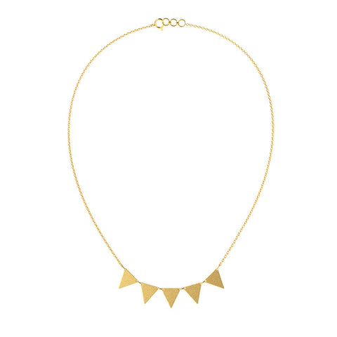Joely Hammered Gold Necklace