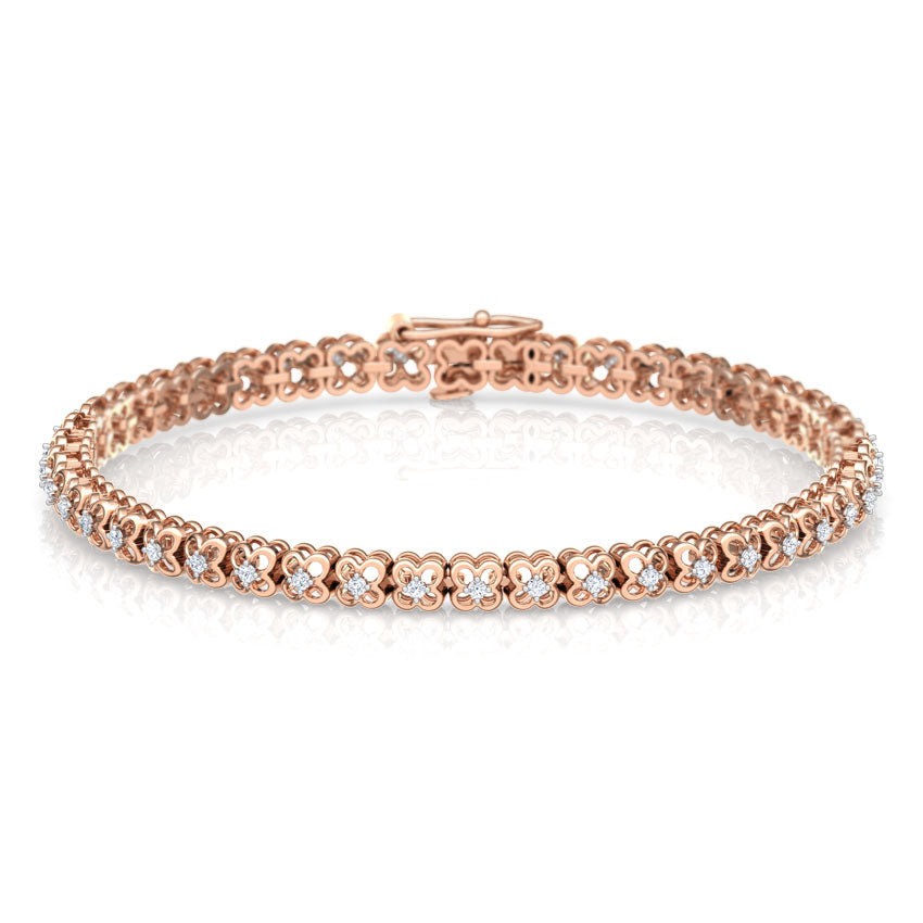 Glimmer Floret Diamond Tennis Bracelet