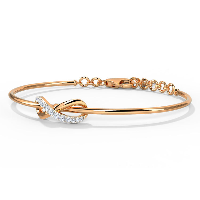 Twisted Infinity Diamond Bracelet
