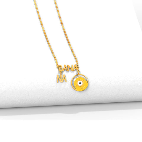 Banana Minion Gold Necklace