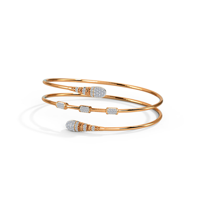 Akansha Spiral Diamond Bracelet