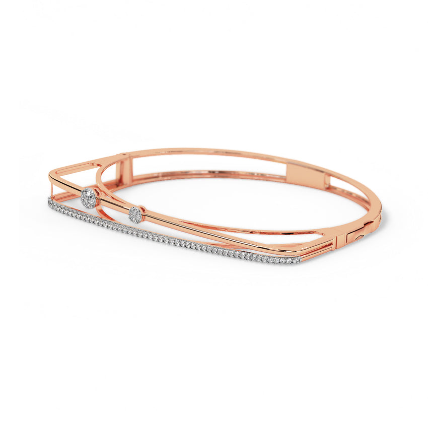 Sparkle Strand Diamond Oval Bracelet