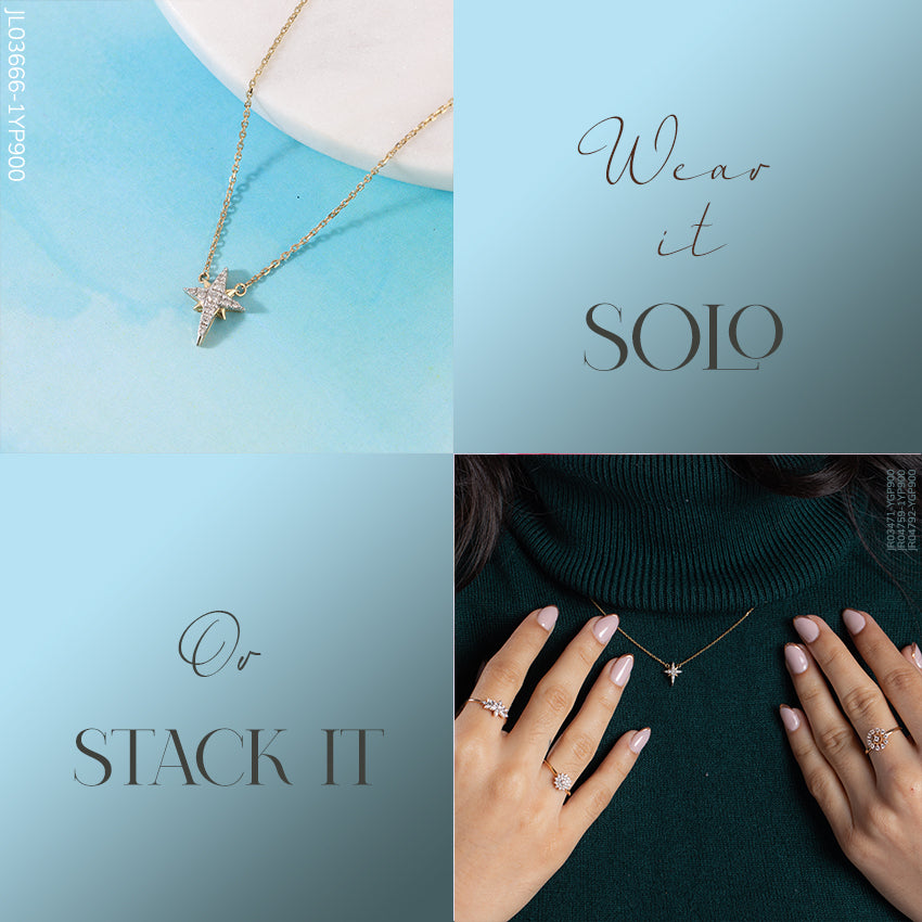 Northern Diamond Star Necklace