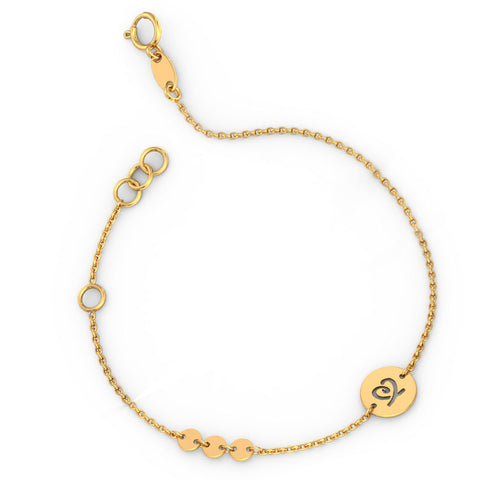 Looped in Love Gold Bracelet
