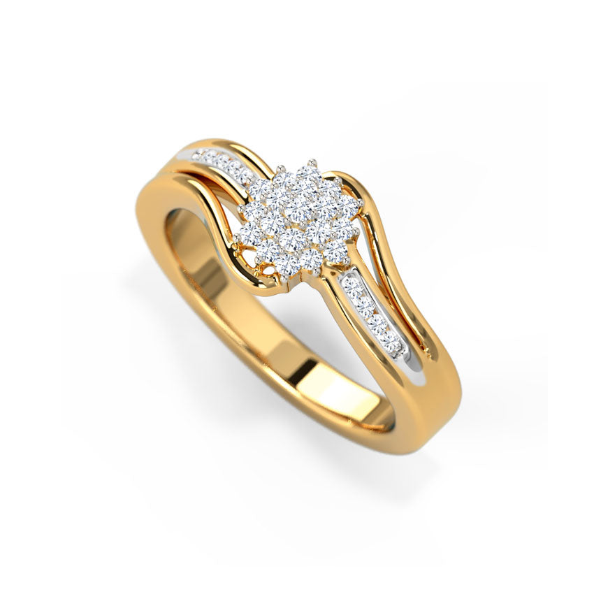 Artistic Floral Diamond Ring
