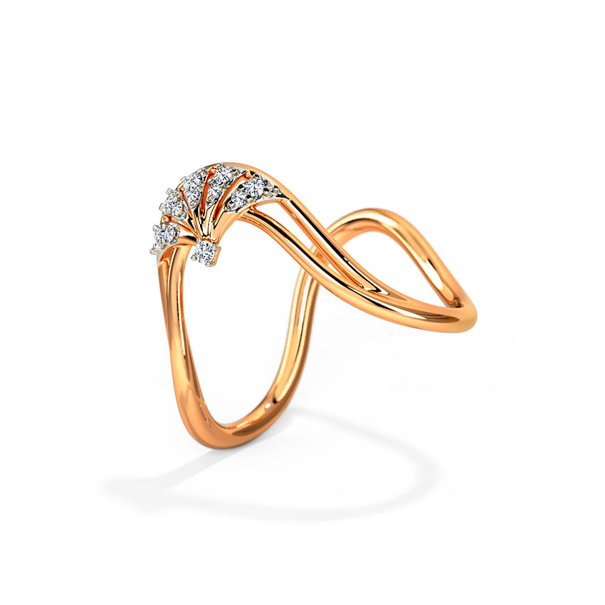 Sparking Diamond Vanki Ring