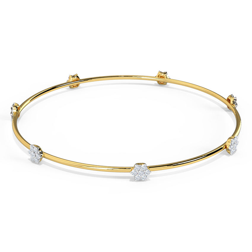 Vera Floral Diamond Bangle