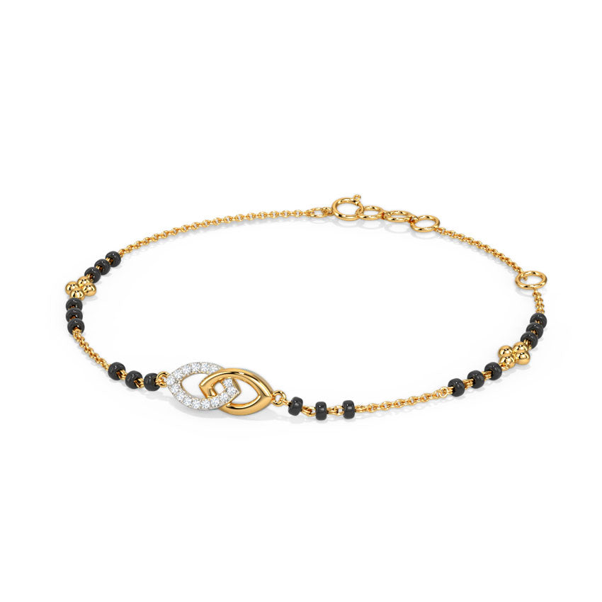 Amoli Diamond Mangalsutra Bracelet
