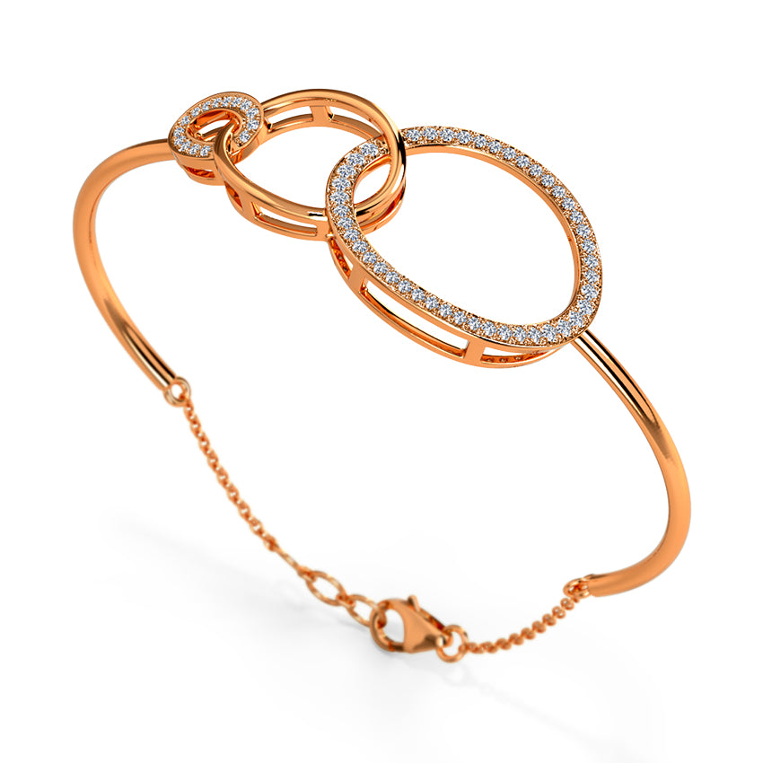 Twinkling Twine Diamond Tube Bracelet