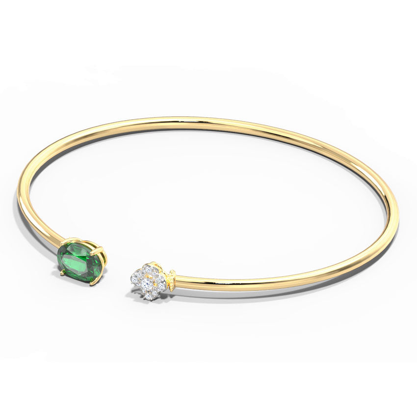 Bud and Verdant Gemstone Bracelet