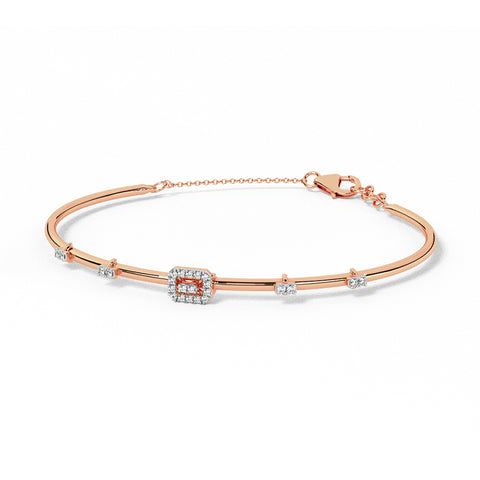 Modern Quad Diamond Bracelet