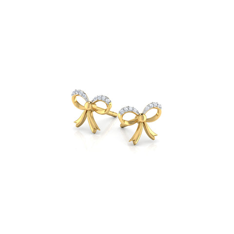 Jessy Bow Kids' Diamond Earrings