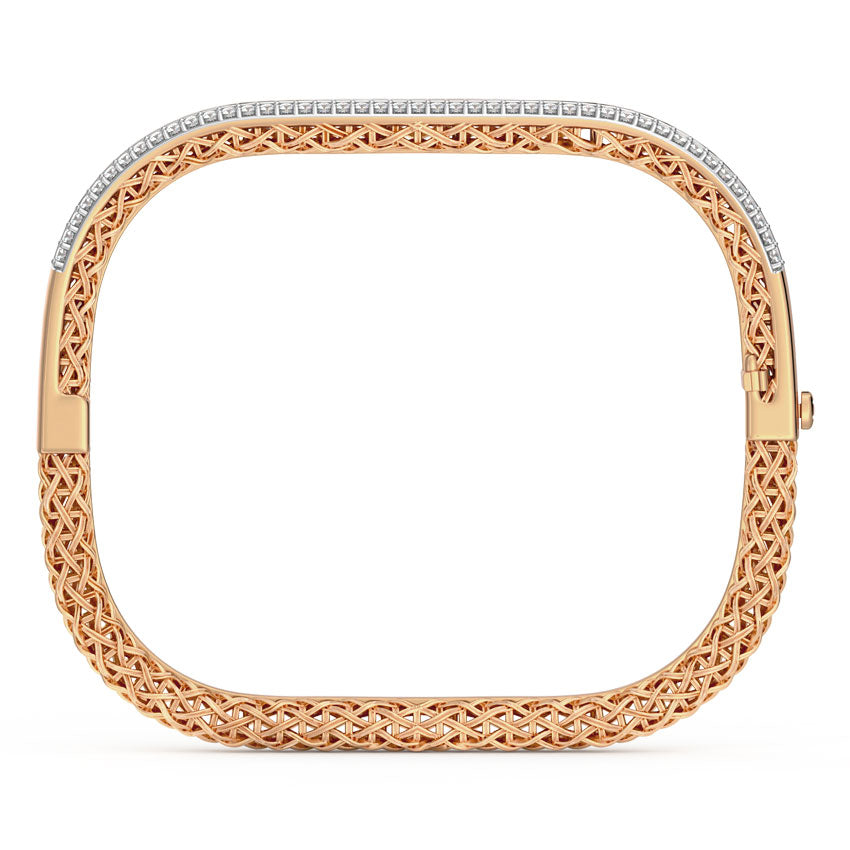 Modern Interlaced Diamond Bracelet