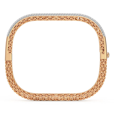 Modern Interlaced Diamond Bracelet