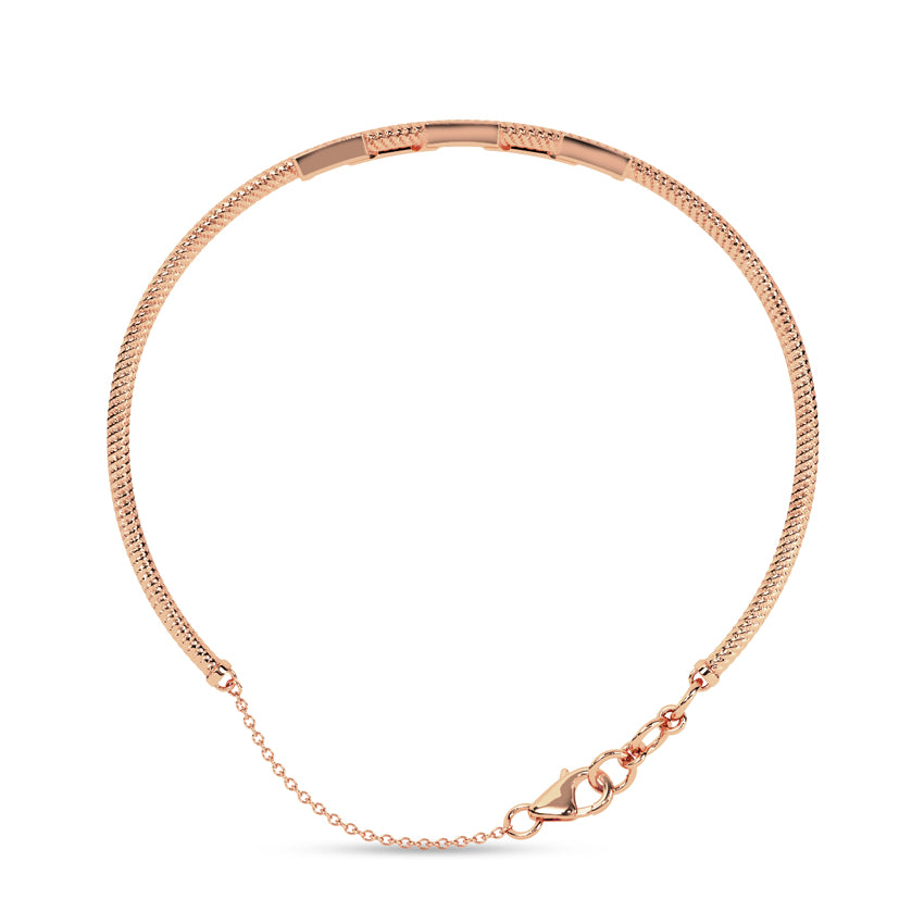 Alexa Diamond Tube Bracelet