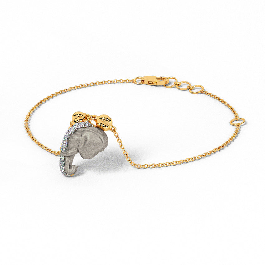 Glimmering Giant Diamond Chain Bracelet