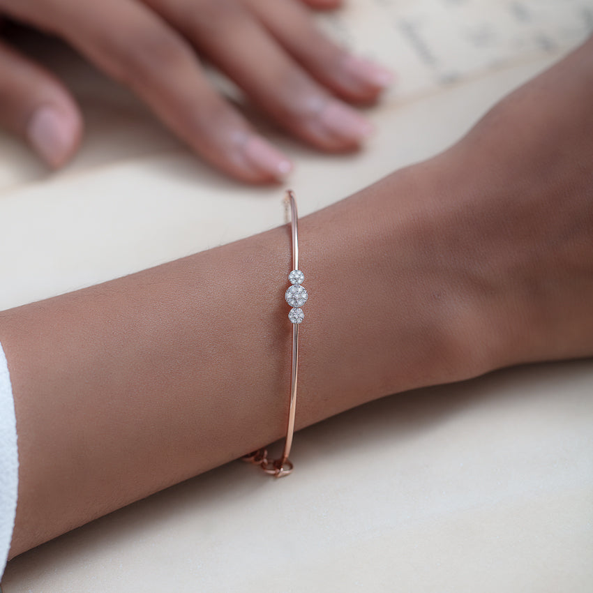 Triad Sparkle Diamond Bracelet