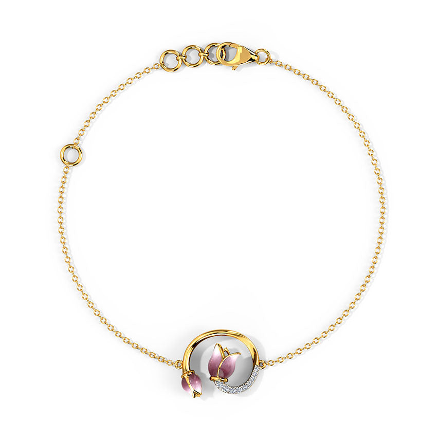 Dianella Tulip Diamond Bracelet