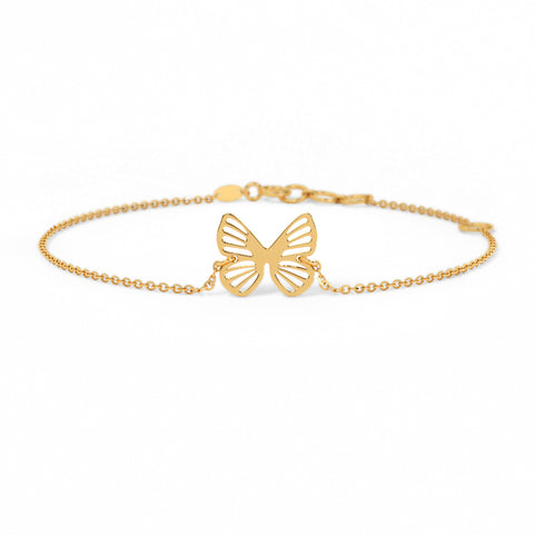 Cutout Butterfly Gold Bracelet