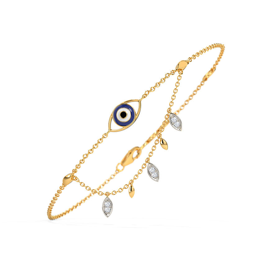 Divine Evil Eye Diamond Bracelet
