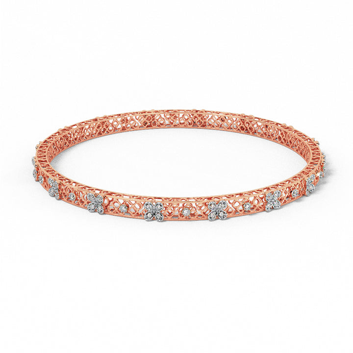 Lattice Lustre Diamond Bangle