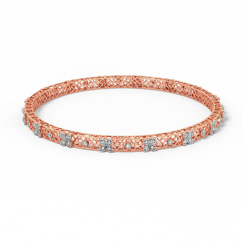 Lattice Lustre Diamond Bangle
