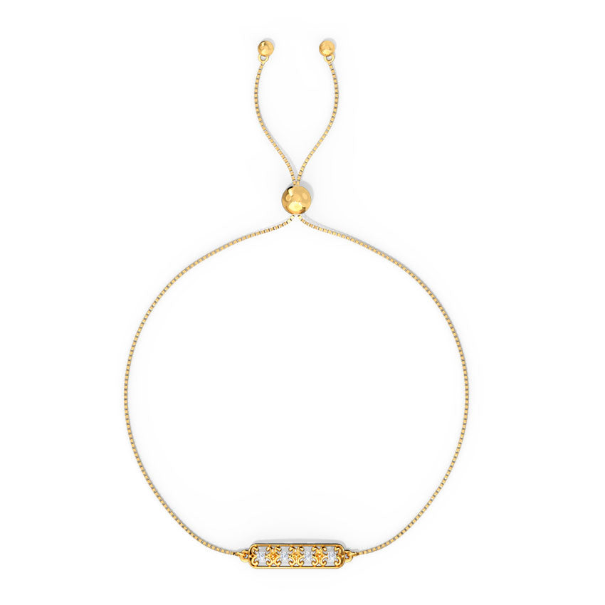 Sleek Diamond Adjustable Bracelet