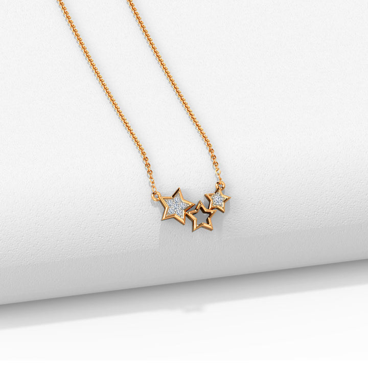 Kylie Glinting Stars Diamond Necklace