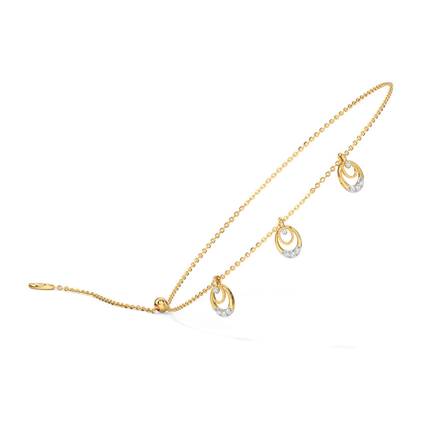 Ovate Adjustable Diamond Bracelet
