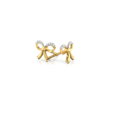 Jessy Bow Kids' Diamond Earrings