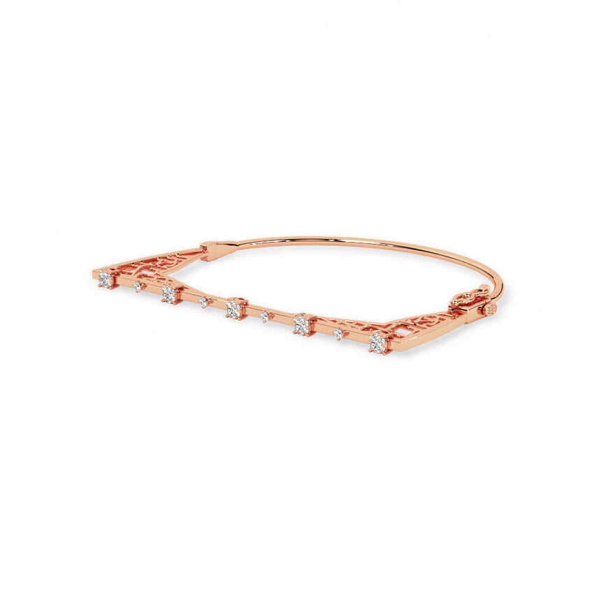 Dazzling Knit Diamond Bangle