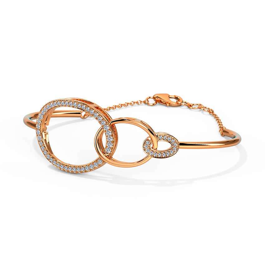 Twinkling Twine Diamond Tube Bracelet