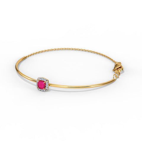 Glinting Quad Gemstone Bracelet