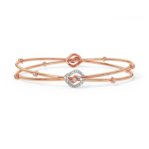 Janaki Twisted Diamond Bangle