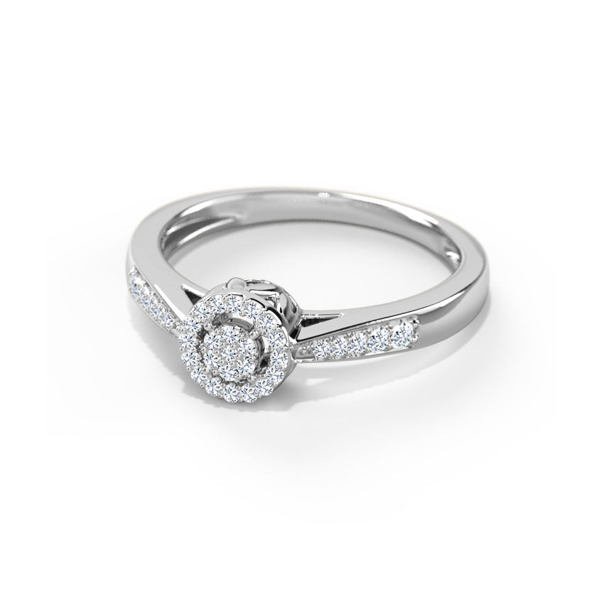 Isabella Halo Diamond Ring