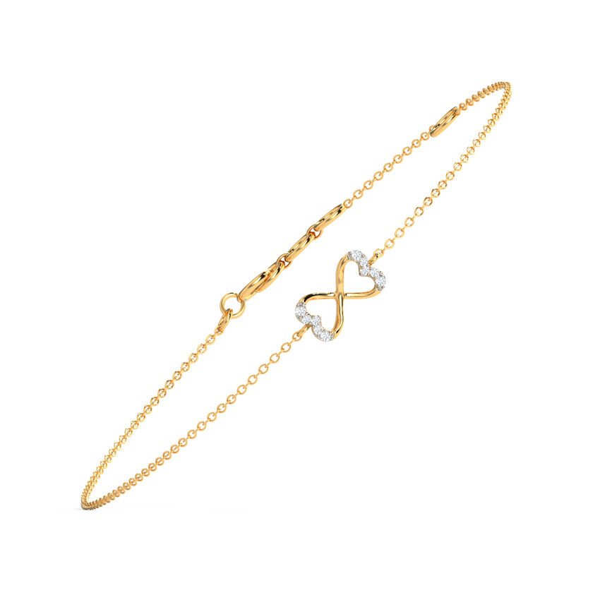 Twain Heart Diamond Bracelet