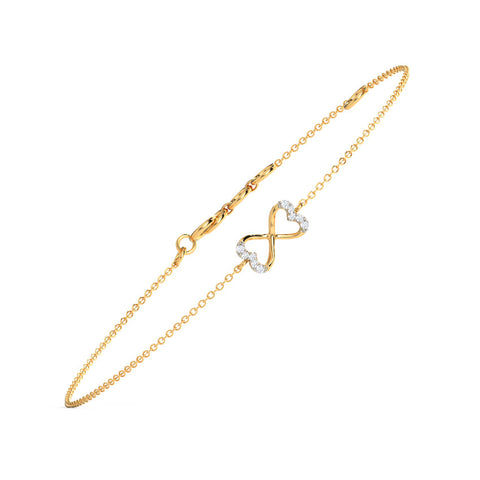 Twain Heart Diamond Bracelet