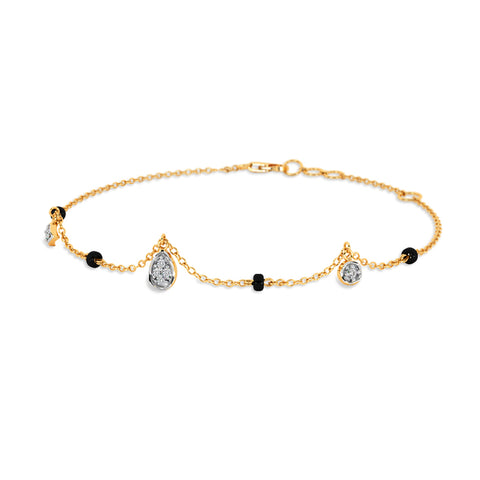 Petite Charm Diamond Mangalsutra Bracelet