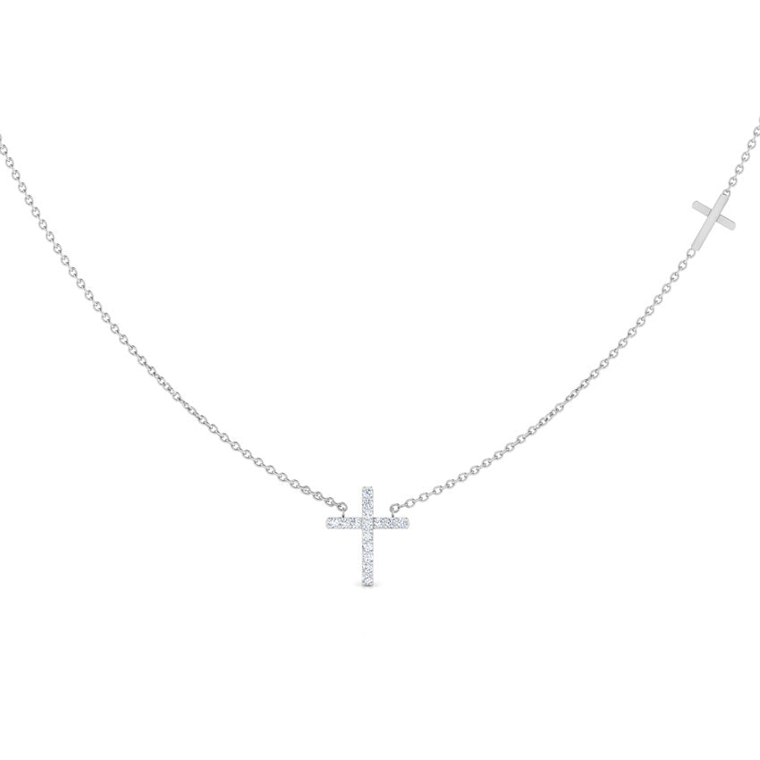 Cross of Jesus Diamond Necklace