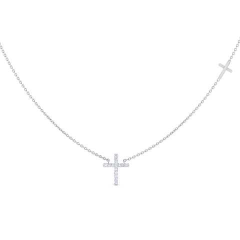 Cross of Jesus Diamond Necklace