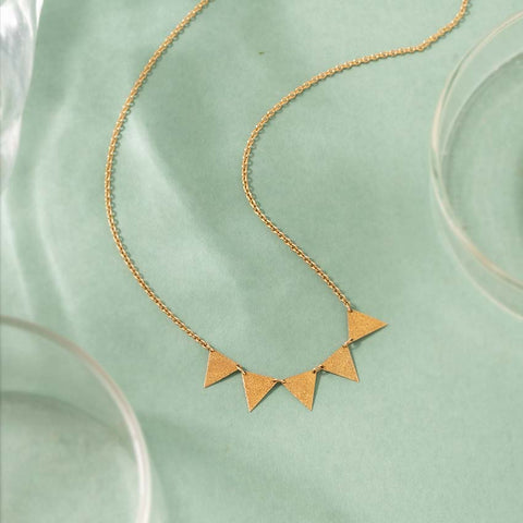 Joely Hammered Gold Necklace