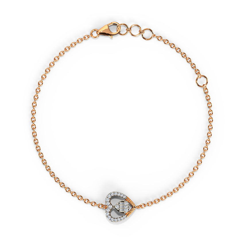 Selona Heart Diamond Bracelet